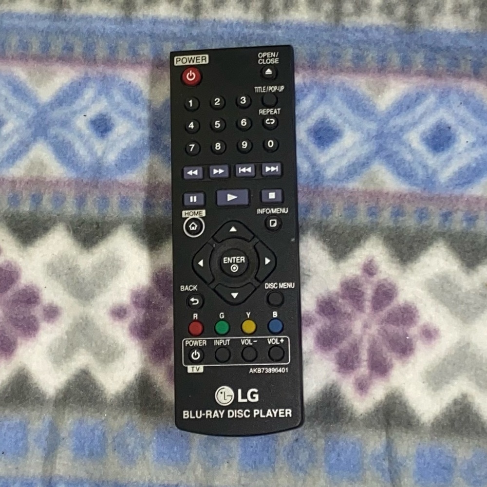 LG | Blu-Ray Disc Player Remote | Great condition | Not tested